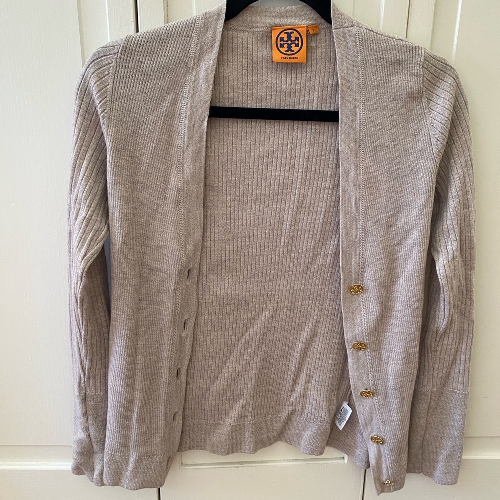 Tory Burch Small Cream Cardigan